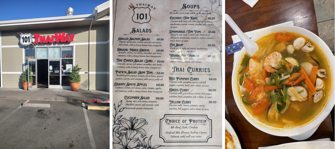 101 Thai Way Menu