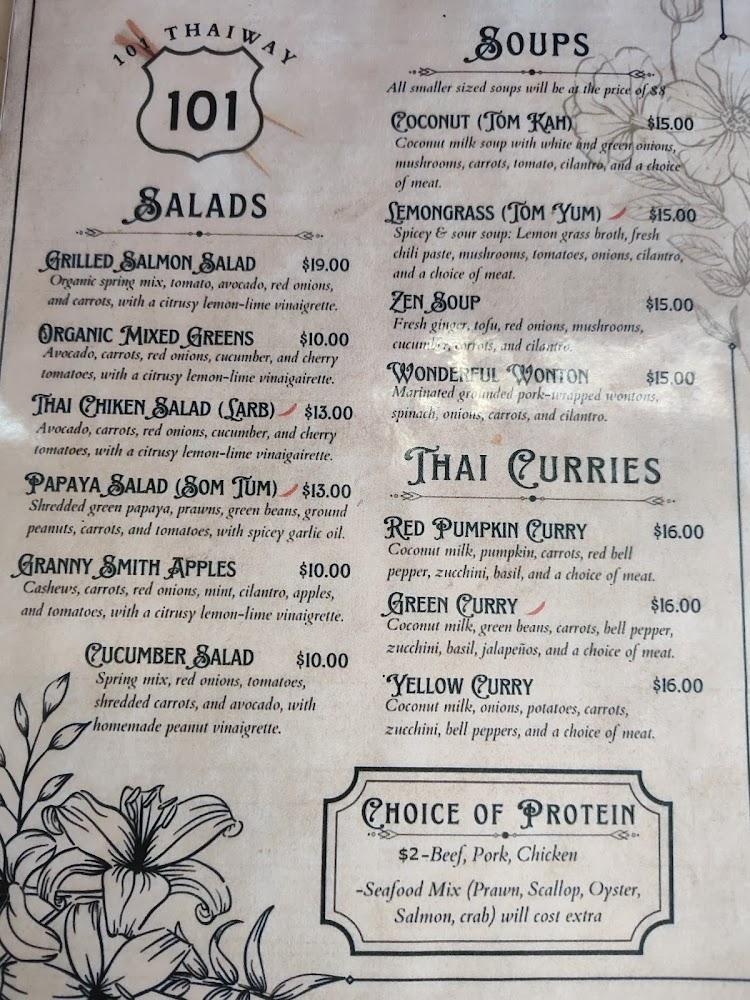 101 Thai Way Menu image 1