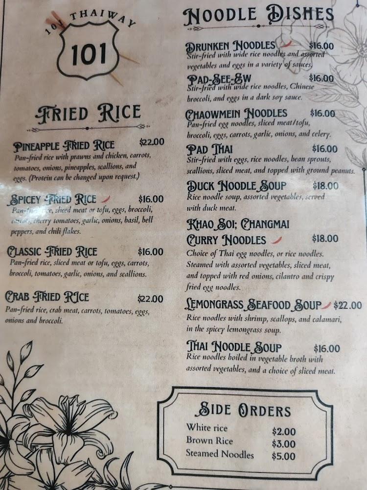 101 Thai Way Menu image 2